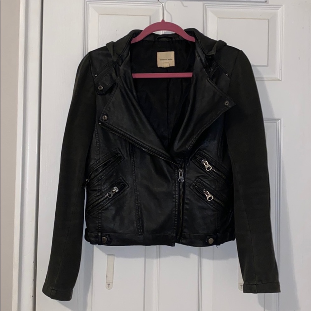 Faux leather jacket